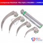 SD0287 Fiber Optic Macintosh Laryngoscope Set With 4 Blades & Handle Diagnostic Set NEW