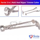 SD0340 Farrier 3 in 1 Multi Hoof Nipper Trimmer Cutter Hammer Clincher Smile Dentale