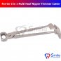 SD0340 Farrier 3 in 1 Multi Hoof Nipper Trimmer Cutter Hammer Clincher Smile Dentale