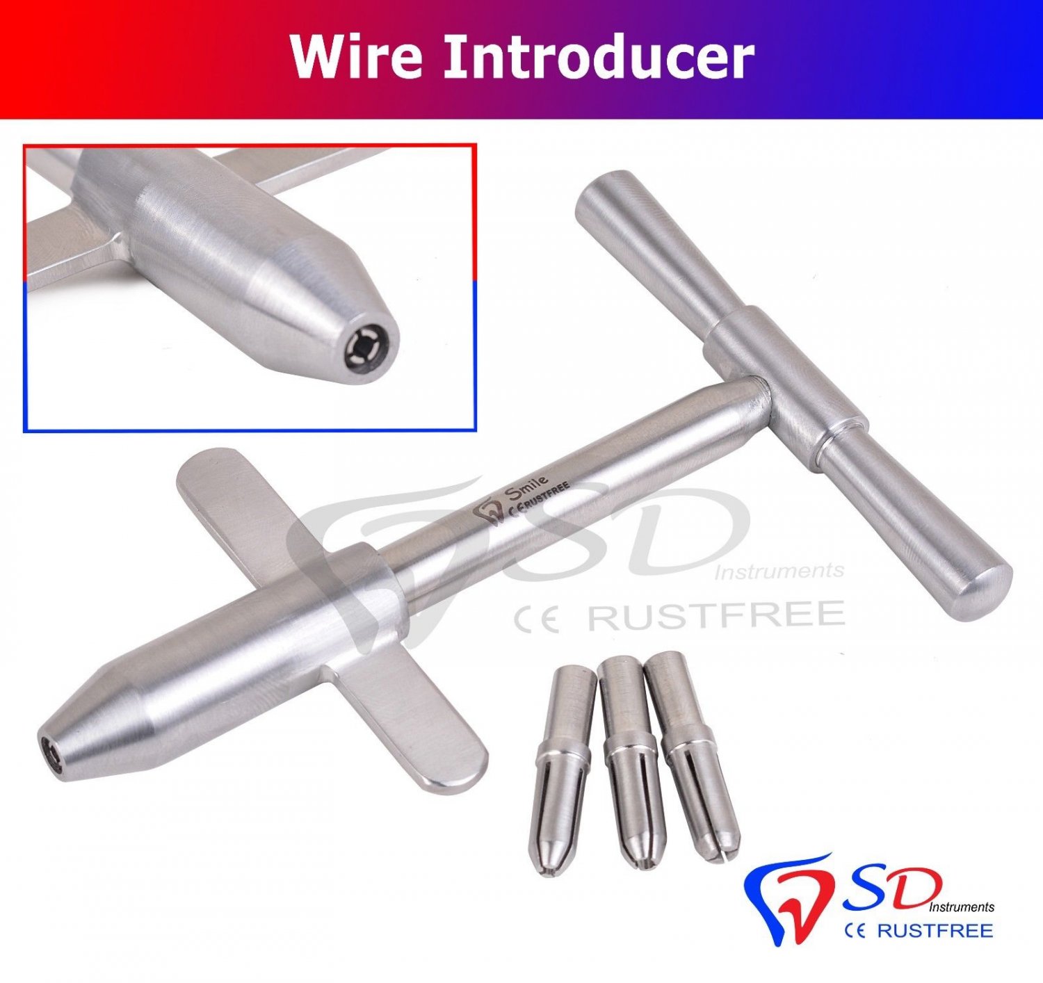 SD0291 Orthopedic Guide Wire Introducer Watson Jones Type With 4 Pegs
