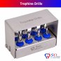 SD0281 Dental Trephine Drills Kit 8 PCS Implant Surgical / Dental Surgery Bur Holder CE