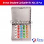 SD0364 Dental Implant Conical Drills Kit 25 Pcs Set Dental Surgery Instruments Smile UK