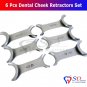 SD0272 Set of 6 x Cheek Retractor Dental Orthodontic Surgical Instruments CE NEW