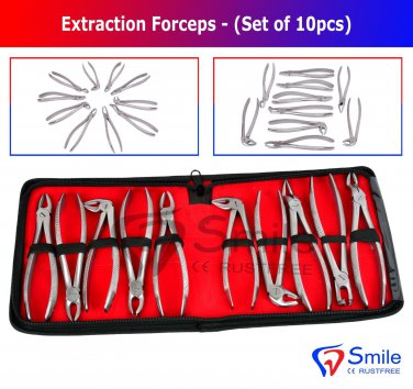 SD0368 Tooth Extraction Forceps Surgical Dental Instruments Dentist Surgery Tools Kit