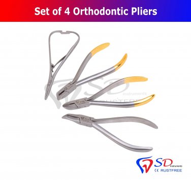 SD0282 4x Distal End Ligature TC Wire Cutter Mathieu Needle Holder Weingart Orthodontic