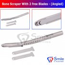 SD0350 Dental Implant Grafting Bone Scraper Curved Hand Held with Free X2 Blades New CE