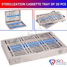 SD0225 Sterilization Locking Tray For 20 Instruments Cassette Rack Sterilisationkassett