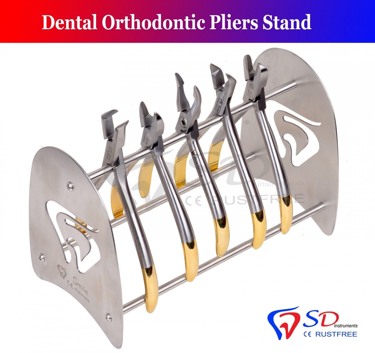 SD0258 Dental Orthodontic Pliers Stand Cutter Forceps Holder Rack