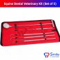 SD0362 Smile England Equine Dental Mirror Scaler Probe Explorer Veterinary Kit / Set UK