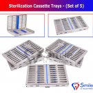 SD0373 5X Sterilization Cassette Rack Tray Hold 10 Dental Surgical Instrument Autoclave