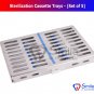 SD0373 5X Sterilization Cassette Rack Tray Hold 10 Dental Surgical Instrument Autoclave