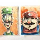 Mario and Luigi sketch cards!