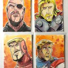Avengers Assemble in this sketch card set