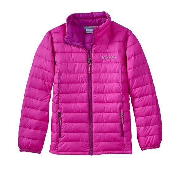 NEW Columbia Youth Girls Elm Ridge Puffer Jacket Waterproof Coat PINK ...