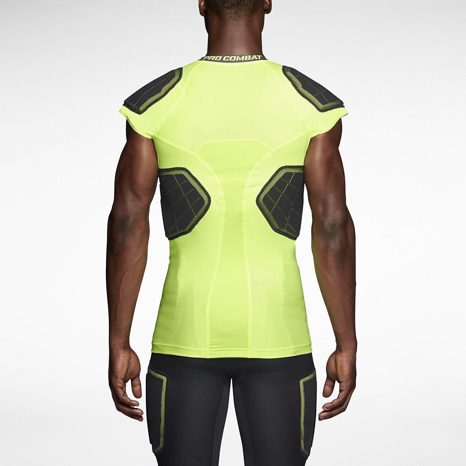 Nike Pro Combat Hyperstrong 3.0 Padded Shirt Compression Volt 584396 ...