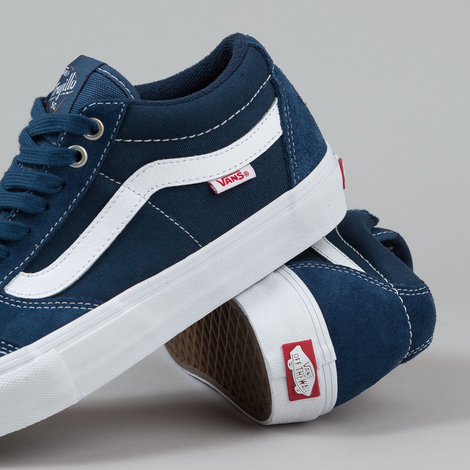 Vans TNT SG WASHED CANVAS NAVY Trujillo Men's Classic Skate Shoes Size