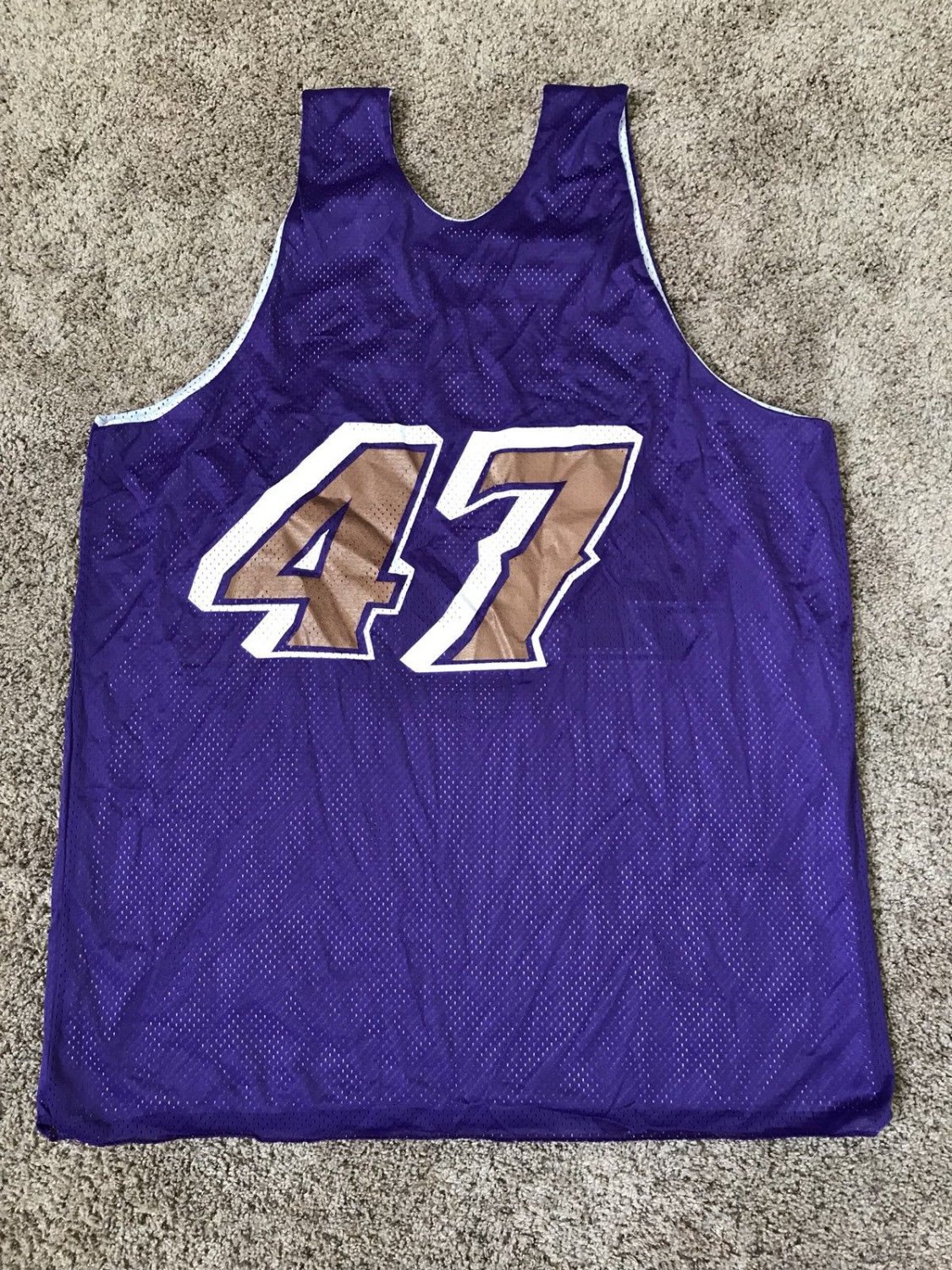 UTAH JAZZ CHAMPION GAME USED WORN ANDREI KIRILENKO THROWBACK WARM UP ...