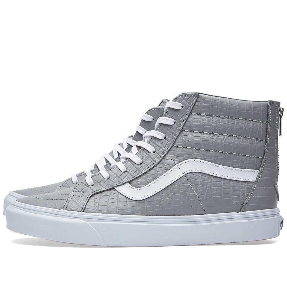 vans croc leather sk8 hi