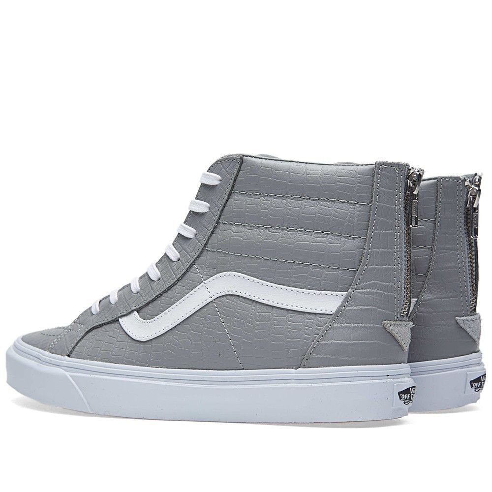 vans croc leather sk8 hi