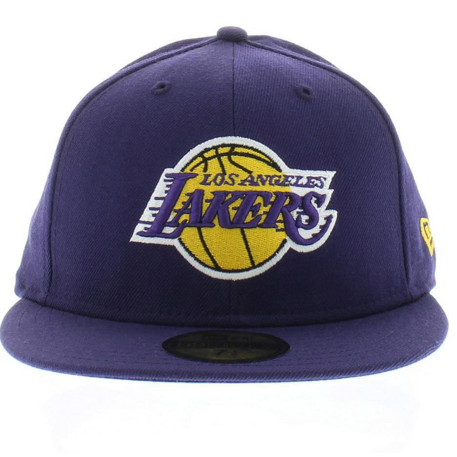 New Era 59Fifty Fitted Cap PURPLE NBA HWC LA Los Angeles Lakers Hat CAP ...