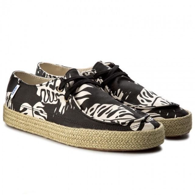 NEW VANS RATA VULC ESP JOEL TUDOR BLACK FLORAL SHOES MENS 6.5 SURF SIDERS BOAT