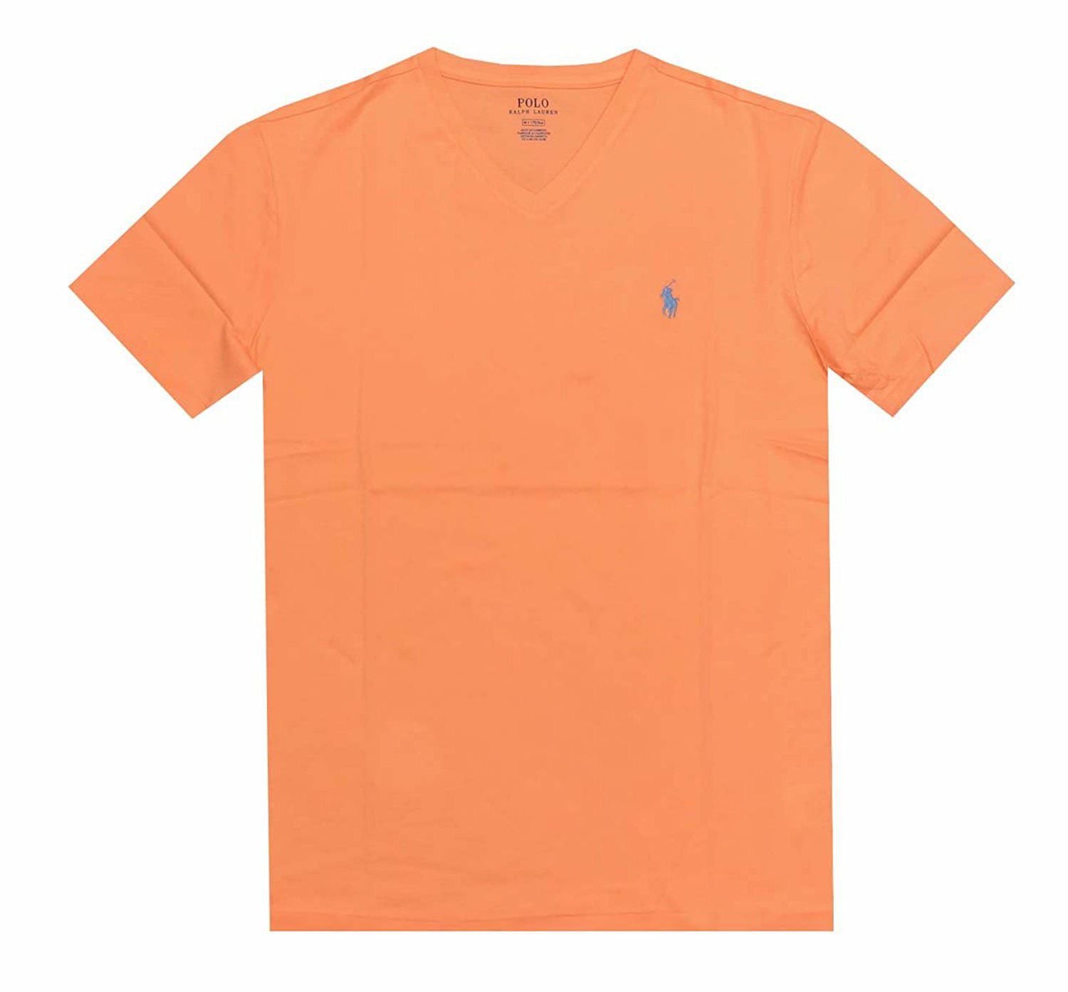 Polo Ralph Lauren V-Neck Modern Classic-Fit T-Shirt Mens Orange M L XL
