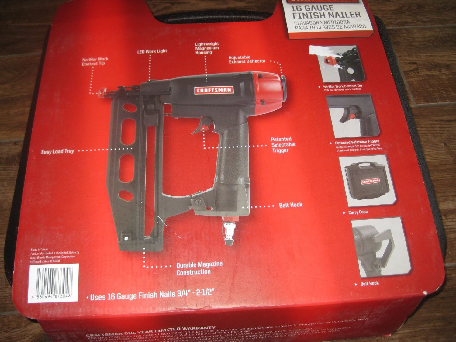 PROFESSIONAL GRADE NEW NIB 16 GAUGE CRAFTSMAN FINISH NAILER 918803 SEARS