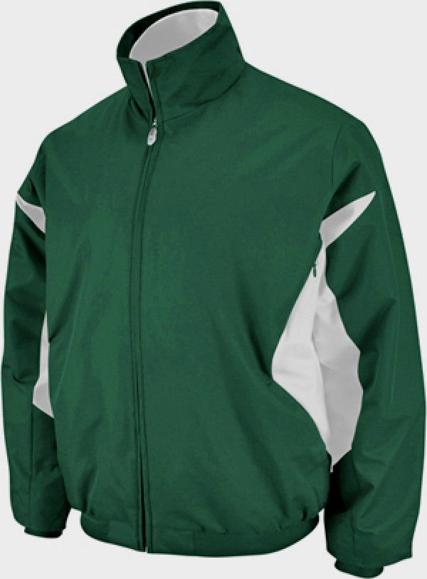 BLANK Majestic Athletic Therma Base Premier Jacket GREEN WHITE OAKLAND ...