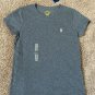 Polo Ralph Lauren Womens SMALL Crewneck Pony Logo Tee GREY HEATHER PERFECT CREW
