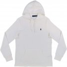 Polo Ralph Lauren Mens Waffle Hooded T-Shirt Long Sleeve WHITE M L XXL HOODIE