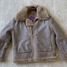$4990 WOOL POLO RALPH LAUREN PURPLE LABEL WOMENS 6 COAT JACKET LAMB SHEARLING