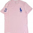 Polo Ralph Lauren Crew Neck Modern Big Pony T-Shirt Mens PINK M MEDIUM