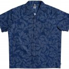 Quiksilver Mens LARGE L Floral Lake Woven Button Down WATERMAN COLLECTION Shirt