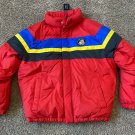 MENS POLO RALPH LAUREN DOWN PUFFER JACKET STRIPED COOKIE PATCH RED S SMALL $398