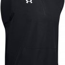 Under Armour Mens Squad Sl Coach'S 1/4 Zip Pullover VEST JACKET BLACK S