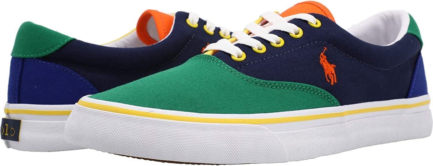 Polo Ralph Lauren Thorton SK- VLC Canvas Low Top Sneaker 9 11 shoes colorful