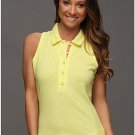 NIKE GOLF Women's L Lux Racerback Polo 2.0 518052 757 yellow NEW $70 SLEEVELESS