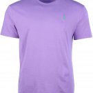 Polo Ralph Lauren Crew Neck Modern Classic-Fit T-Shirt Mens PURPLE GREEN PONY