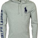 Polo Ralph Lauren Men's Long Sleeve Graphic Jersey Hoodie Grey L hooded shirt
