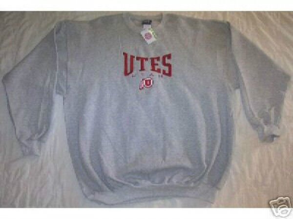NEW UTAH UTES SWEATSHIRT  BASKETBALL PULLOVER XL NWT XLARGE GREY GRAY