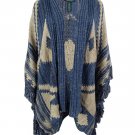 POLO Ralph Lauren Women's L Wool Blend Fringe Trim Cardigan Sweater OPEN FRONT