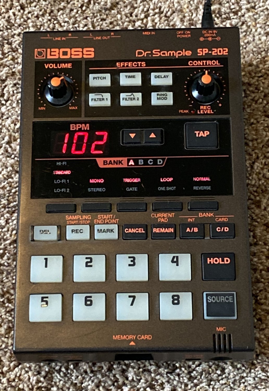 BOSS SP-202 Dr. Sample Sampler Looper Drum Machine Roland sp202 tested perfect