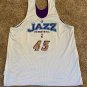 UTAH JAZZ CHAMPION GAME USED WORN CHRIS MORRIS MOUNTAIN STYLE WARM UP JERSEY 3XL