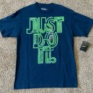 NEW NIKE JUST DO IT NEON SIGN TEE T SHIRT MENS M MEDIUM 456067 451 CREW NECK