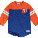 Denver Broncos Mitchell & Ness NFL Starting 3/4 Sleeve Triblend Henley Shirt 3XL