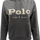 Polo Ralph Lauren Women's Sweatshirt Pullover Hoodie Letters Logo M XL GREY GRAY