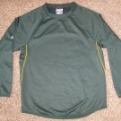 MAJESTIC BLANK OAKLAND A'S GREEN THERMA BASE TECH FLEECE PULLOVER BOYS YOUTH L