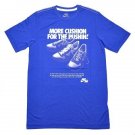 NIKE MORE CUSHION FOR THE PUSHIN T SHIRT MENS S AIR V SERIES SLIM FIT BLUE NOS