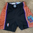JOHN STOCKTON UTAH JAZZ GAME USED WORN SHORTS UNIFORM SIZE 32 BLACK MOUNTAIN