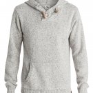 Quiksilver Tamworth GREY LS Pullover Hooded Sweater Sz SMALL S SM HOODIE $79.50